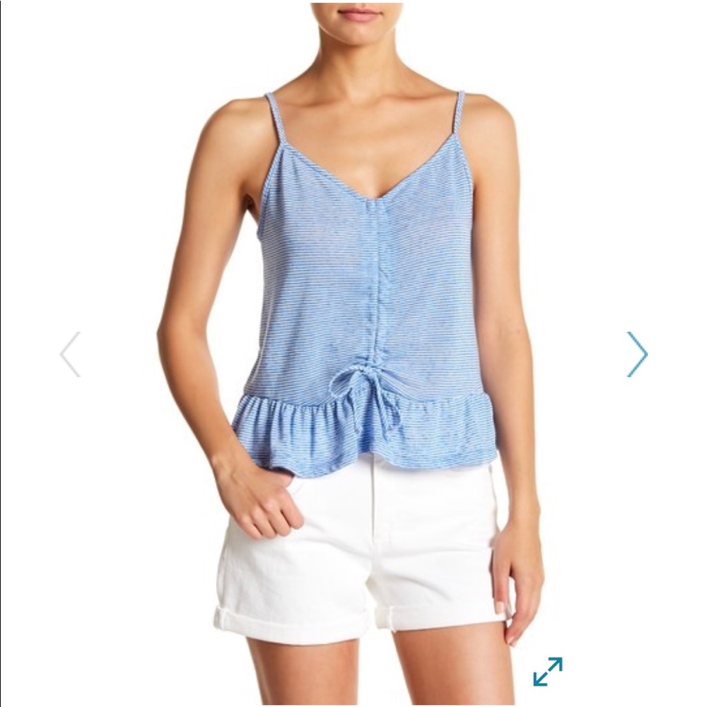 Socialite Cinched Peplum Cami NWOT